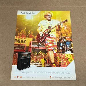 Sammy Hagar - Crate Amps - 2003 Print Advertisement